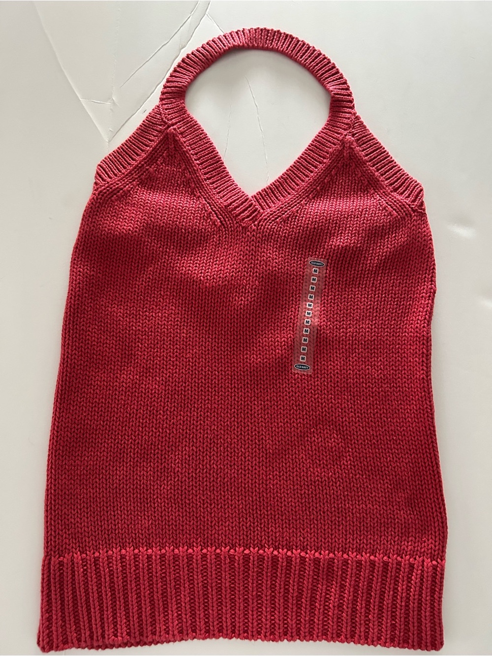Old Navy Coral Knit Halter Tank Top